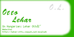 otto lehar business card